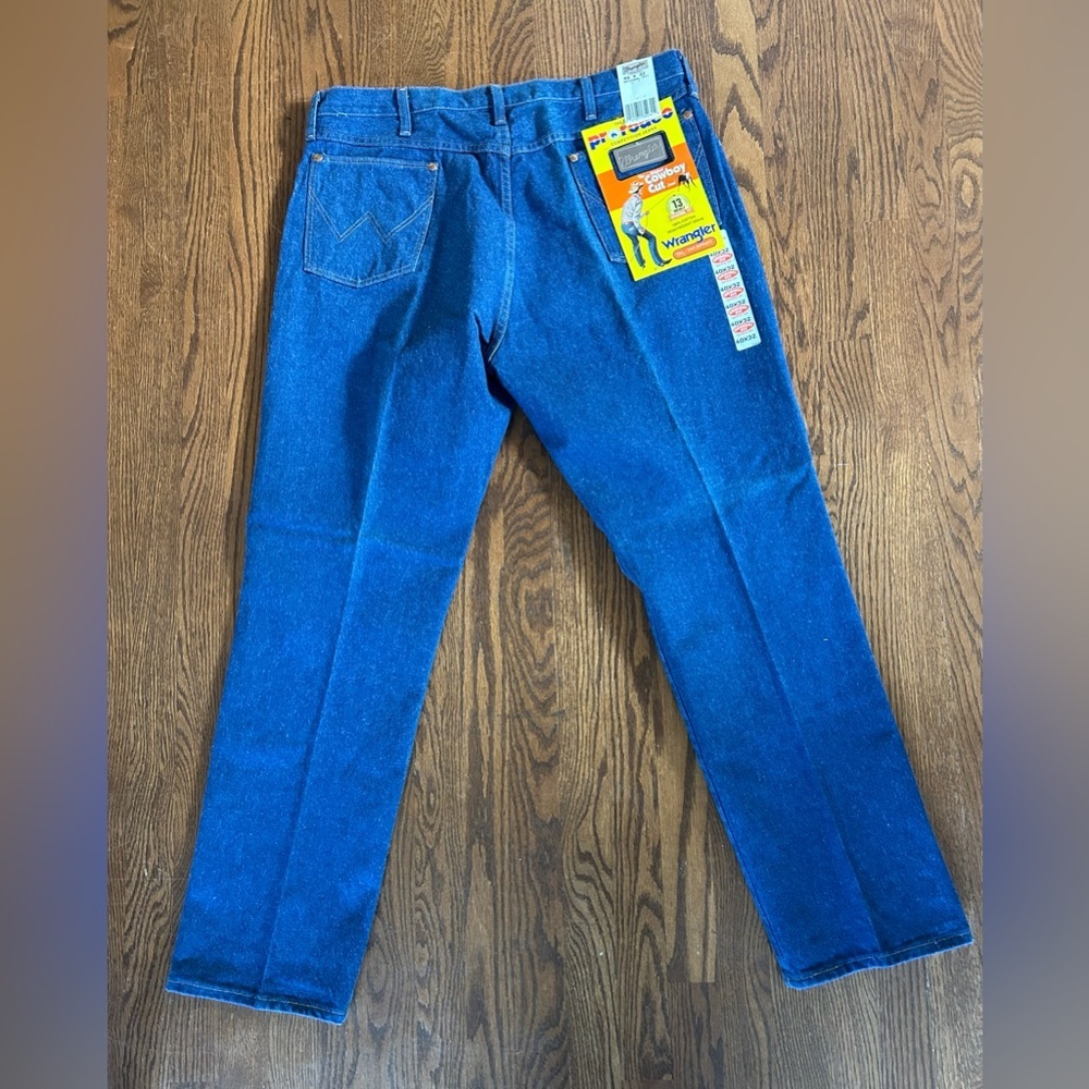 Men’s NWT Wrangler Pro Rodeo Original Cowboy Cut Jeans in Deep Blue Size 40/32 - Picture 3 of 10